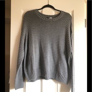NWT H&M Gray Knit Sweater Size L